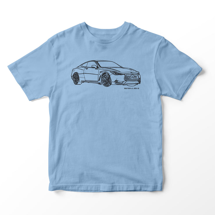 JL Illustration For A Infiniti Q60 Red Sport 400 Motorcar Fan T-shirt