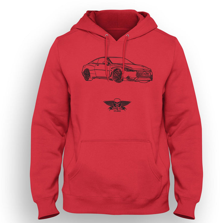 Jaxon Lee Art Hood aimed at fans of Infiniti Q60 Red Sport 400 Motorcar