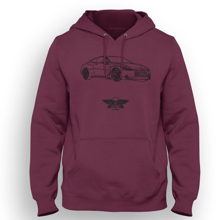 Jaxon Lee Art Hood aimed at fans of Infiniti Q60 Red Sport 400 Motorcar