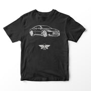 JL Basic Illustration for a Infiniti Q60 Red Sport 400 Motorcar fan T-shirt