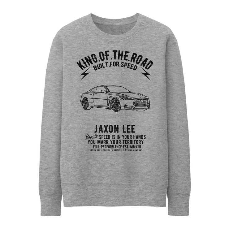 JL King Illustration for a Infiniti Q60 Red Sport 400 Motorcar fan Jumper