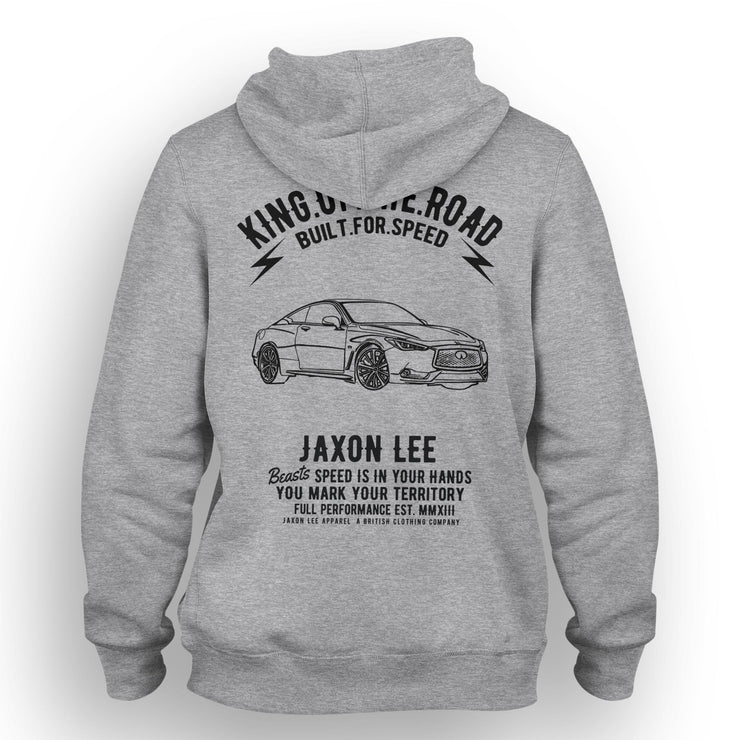JL King Art Hood aimed at fans of Infiniti Q60 Red Sport 400 Motorcar