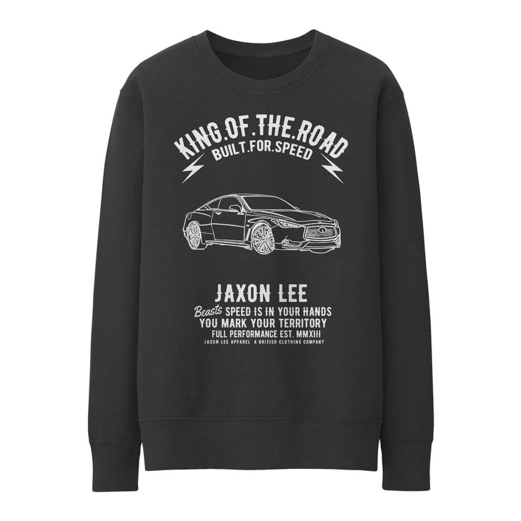 JL King Illustration for a Infiniti Q60 Red Sport 400 Motorcar fan Jumper