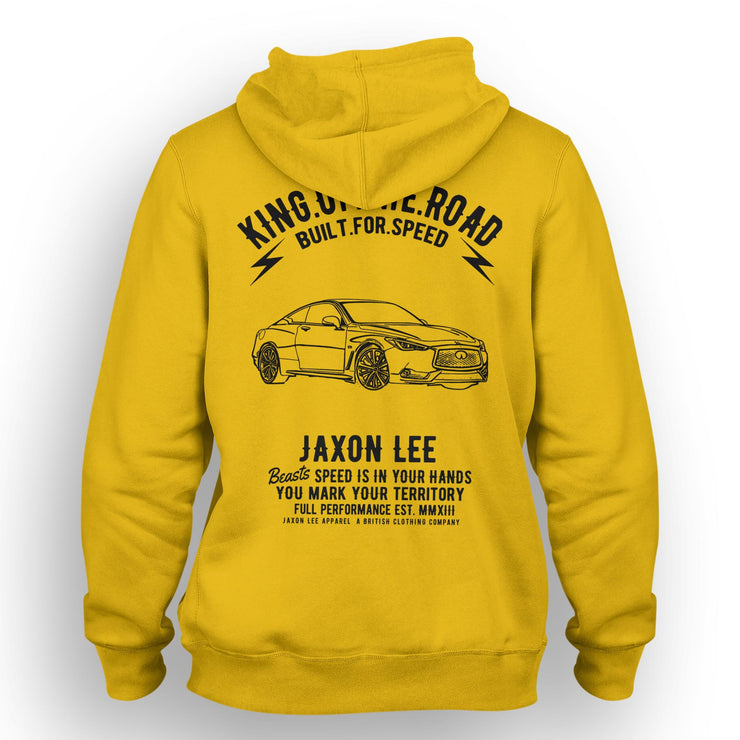 JL King Art Hood aimed at fans of Infiniti Q60 Red Sport 400 Motorcar