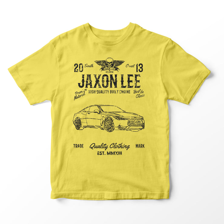 JL Soul Illustration for a Infiniti Q60 Red Sport 400 Motorcar fan T-shirt