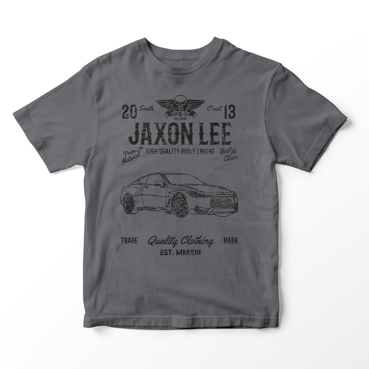 JL Soul Illustration for a Infiniti Q60 Red Sport 400 Motorcar fan T-shirt
