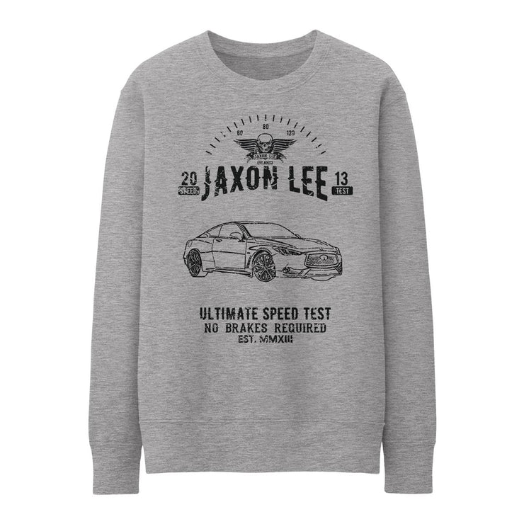 JL Speed Illustration for a Infiniti Q60 Red Sport 400 Motorcar fan Jumper