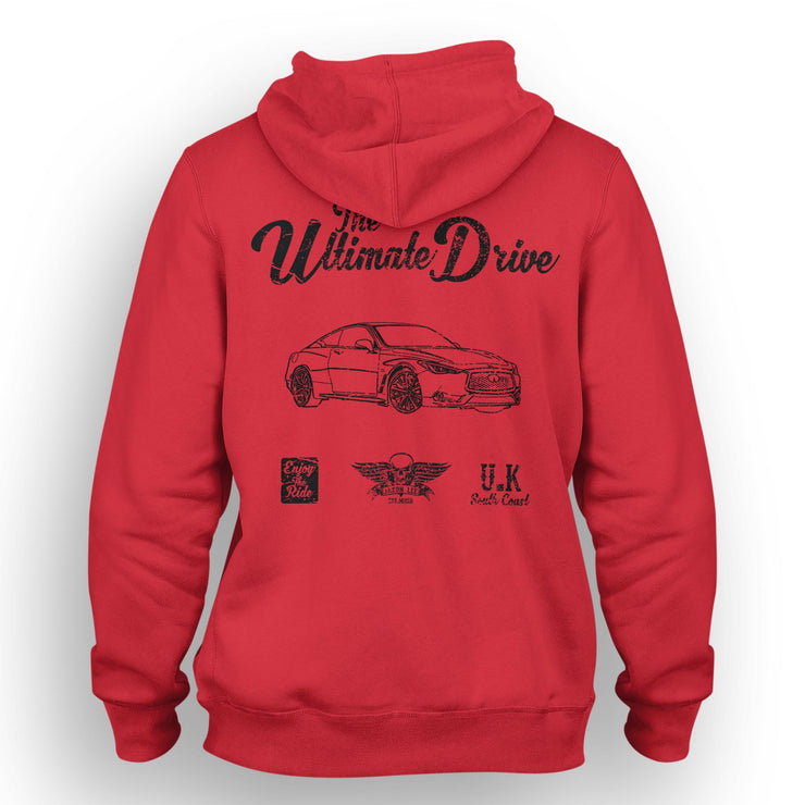 JL Ultimate Art Hood aimed at fans of Infiniti Q60 Red Sport 400 Motorcar