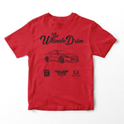 JL Ultimate Illustration for a Infiniti Q60 Red Sport 400 Motorcar fan T-shirt