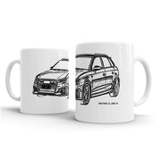 JL Illustration For A Audi RS3 Sportback Motorcar Fan – Gift Mug