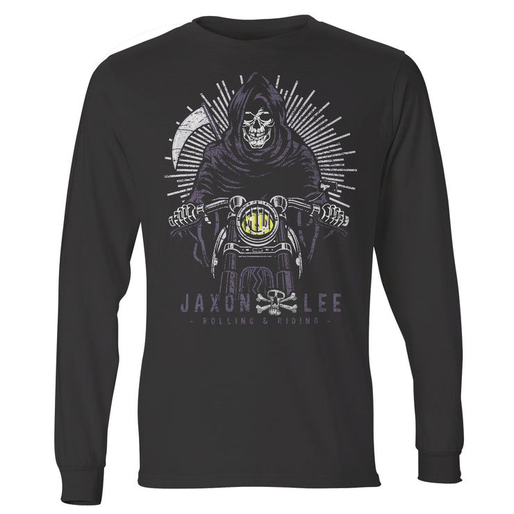 Jaxon Lee Grim Reaper Motorcycle – Long Sleeve T-shirt