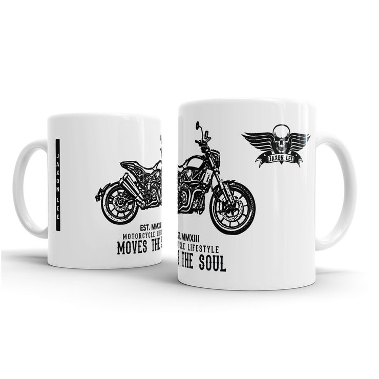 JL Illustration For A Indian FTR 1200 Motorbike Fan – Gift Mug