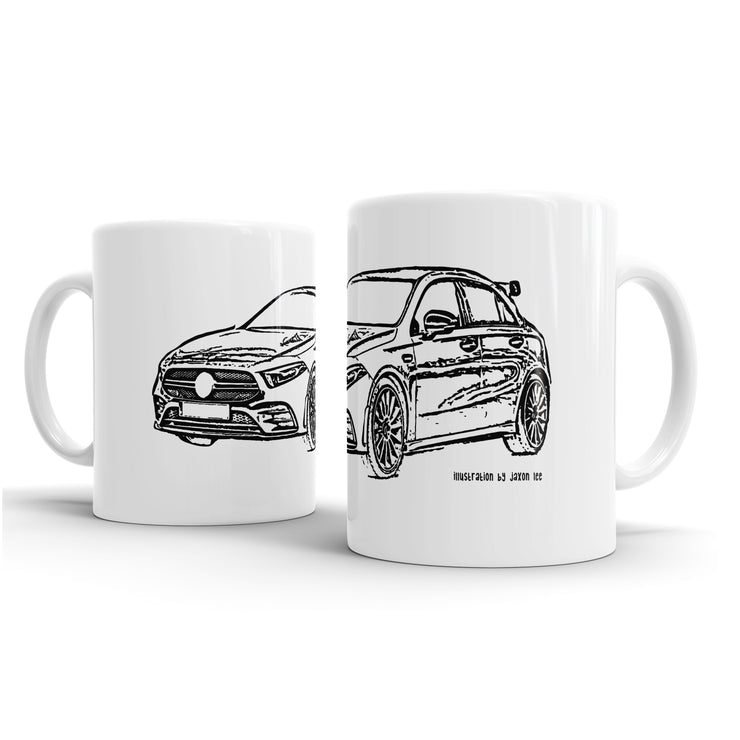 JL Illustration For A Mercedes Benz AMG A35 Motorcar Fan – Gift Mug