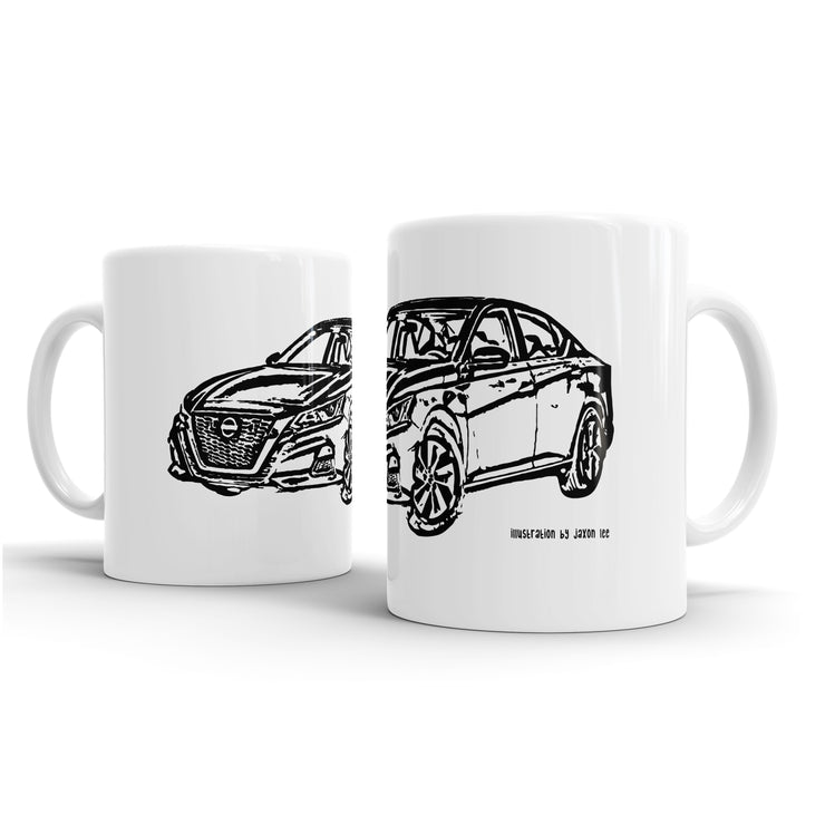 JL Illustration For A Nissan Altima Motorcar Fan – Gift Mug