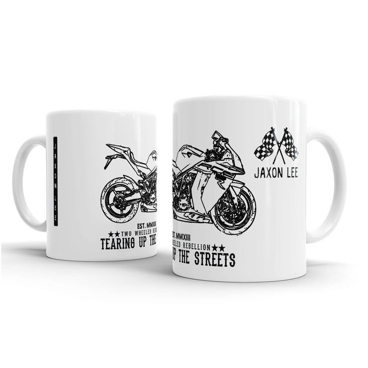 JL illustration for a KTM 1190 RC8 R Motorbike fan – Gift Mug