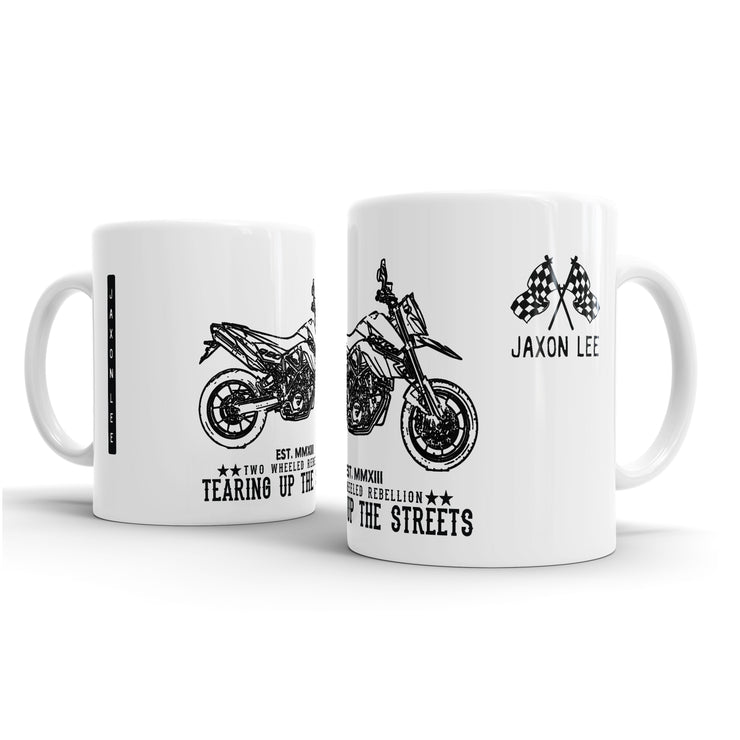 JL illustration for a KTM 950 Supermoto-R Motorbike fan – Gift Mug