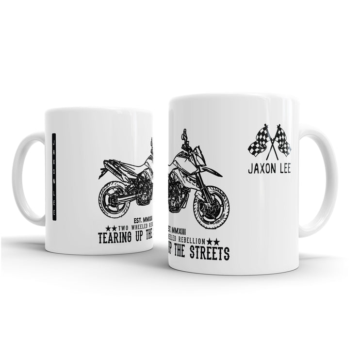 JL illustration for a KTM 990 Supermoto Motorbike fan – Gift Mug