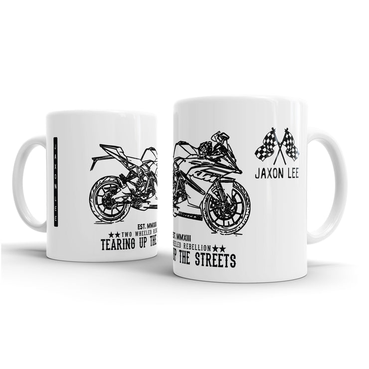 JL illustration for a KTM RC125 Motorbike fan – Gift Mug