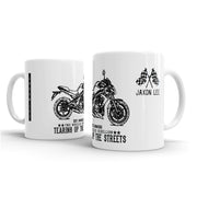 JL Illustration For A Kawasaki ER6N Motorbike Fan – Gift Mug