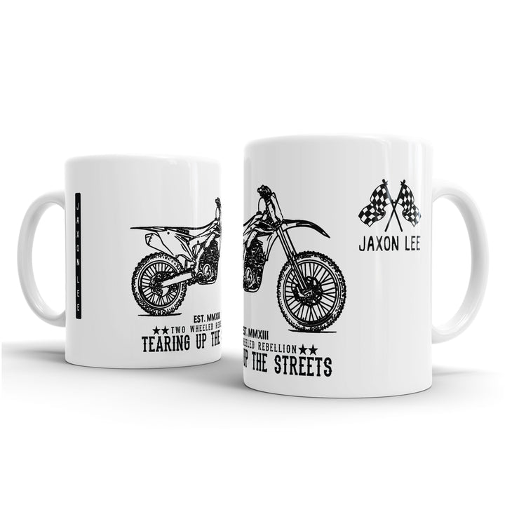 JL Illustration For A Kawasaki KX450F Motorbike Fan – Gift Mug