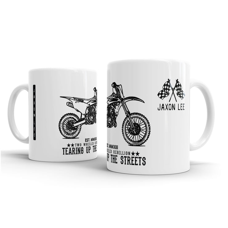 JL Illustration For A Kawasaki KX85 Motorbike Fan – Gift Mug