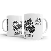 JL Illustration For A Kawasaki Ninja 250R Motorbike Fan – Gift Mug