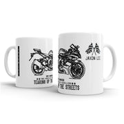 JL Illustration For A Kawasaki Ninja ZX 6R KRT Motorbike Fan – Gift Mug