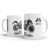 JL Illustration For A Kawasaki Ninja ZX10RR Motorbike Fan Gift Mug