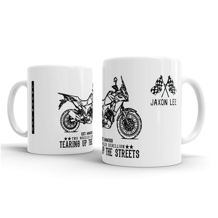 JL Illustration For A Kawasaki Versys X300 Motorbike Fan – Gift Mug