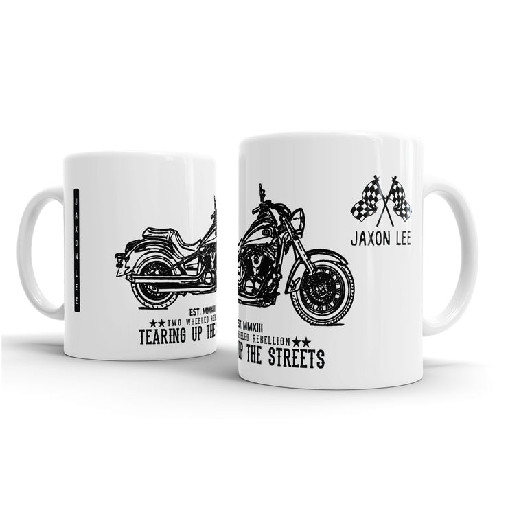 JL Illustration For A Kawasaki Vulcan 900 Motorbike Fan – Gift Mug