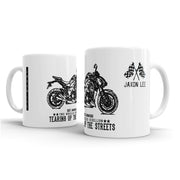 JL Illustration For A Kawasaki Z1000 Motorbike Fan – Gift Mug