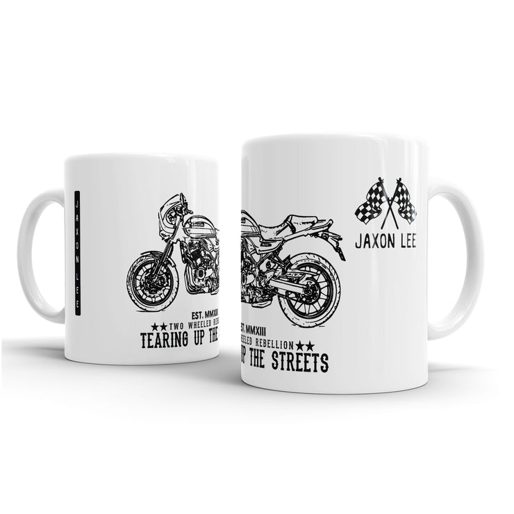 JL Illustration For A Kawasaki Z900 RS Cafe 2018 Motorbike Fan – Gift Mug