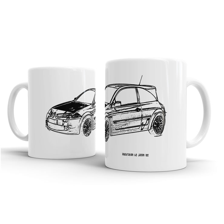 JL Illustration For A Renault Megane R26 R Motorcar Fan – Gift Mug