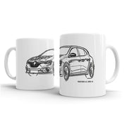 JL Illustration For A Renault Megane RS Trophy Motorcar Fan – Gift Mug