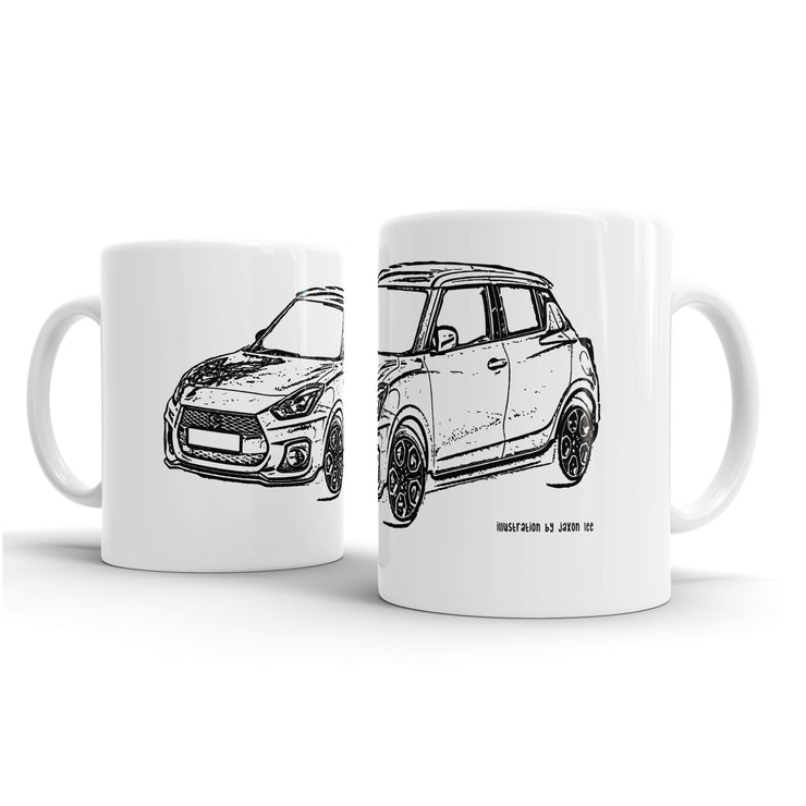 JL Illustration For A Suzuki Swift Sport Motorcar Fan – Gift Mug