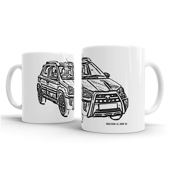 JL Illustration For A Toyota Eitos Cross Motorcar Fan – Gift Mug