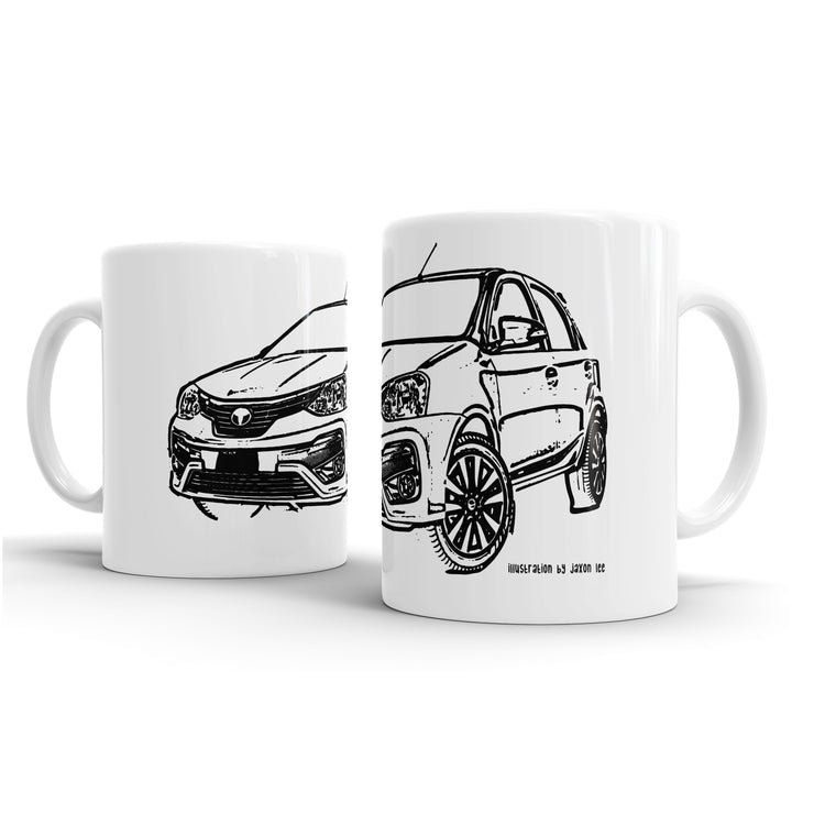 JL Illustration For A Toyota Eitos Liva Motorcar Fan – Gift Mug