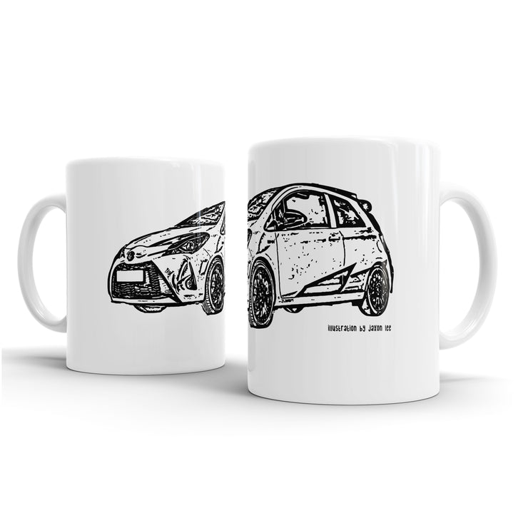 JL Illustration For A Toyota Yaris GRMN Motorcar Fan – Gift Mug