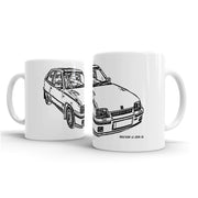 JL Illustration For A Vauxhall Astra MK2 GTE Motorcar Fan – Gift Mug