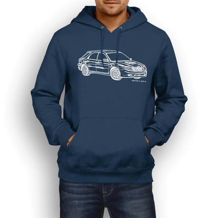 JL Illustration For A 2004 SAAB 9-2X Motorcar Fan Hoodie