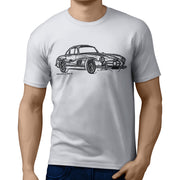 JL Illustration for a Mercedes Benz 300SL Gullwing fan T-shirt