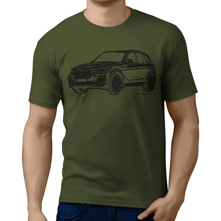JL Illustration For A BMW X5 Motorcar Fan T-shirt