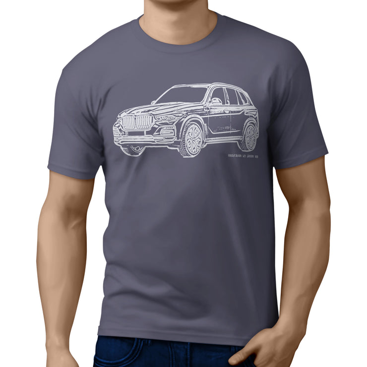 JL Illustration For A BMW X5 Motorcar Fan T-shirt