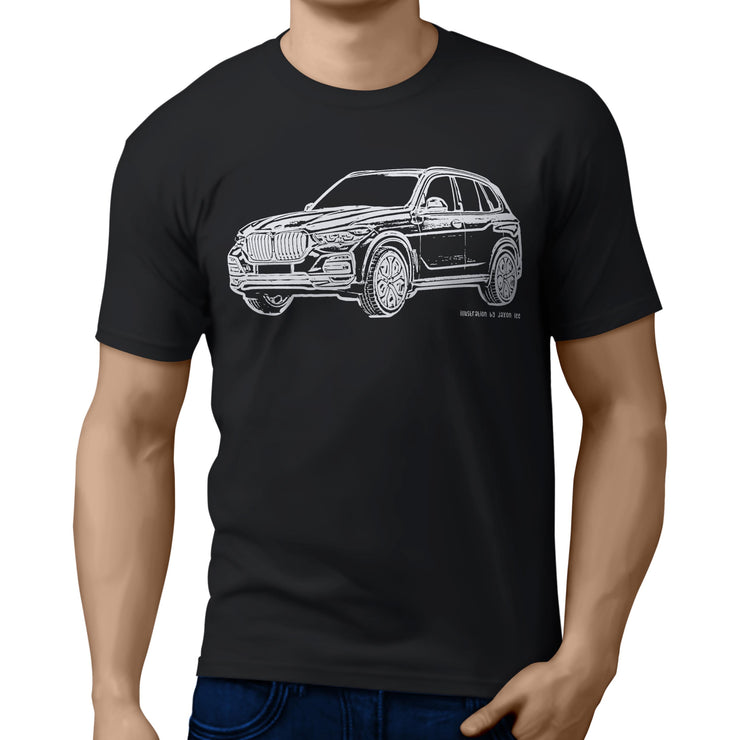 JL Illustration For A BMW X5 Motorcar Fan T-shirt