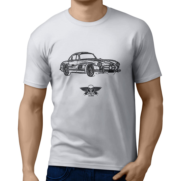 Jaxon Lee Illustration for a Mercedes Benz 300SL Gullwing fan T-shirt
