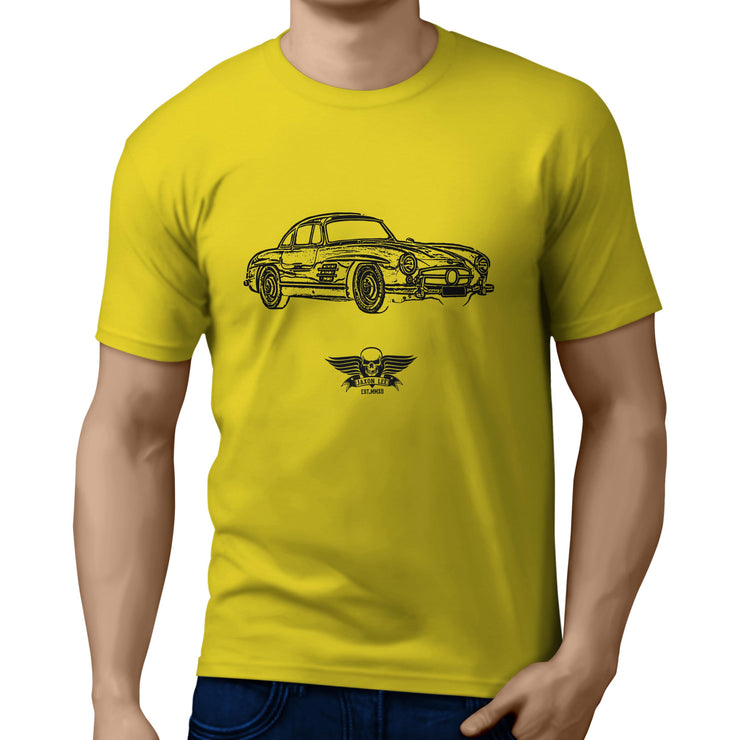 Jaxon Lee Illustration for a Mercedes Benz 300SL Gullwing fan T-shirt