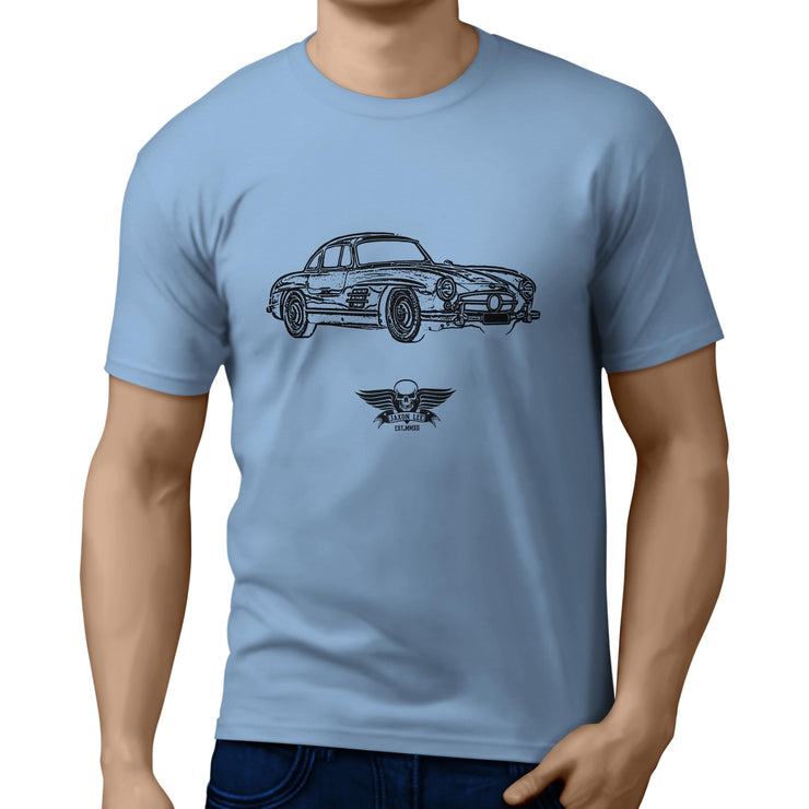 Jaxon Lee Illustration for a Mercedes Benz 300SL Gullwing fan T-shirt