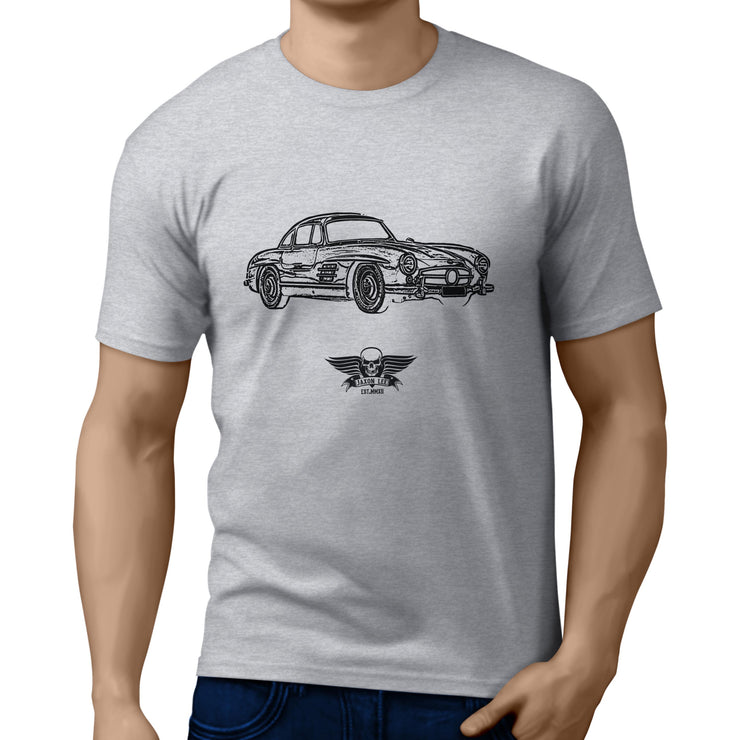 Jaxon Lee Illustration for a Mercedes Benz 300SL Gullwing fan T-shirt