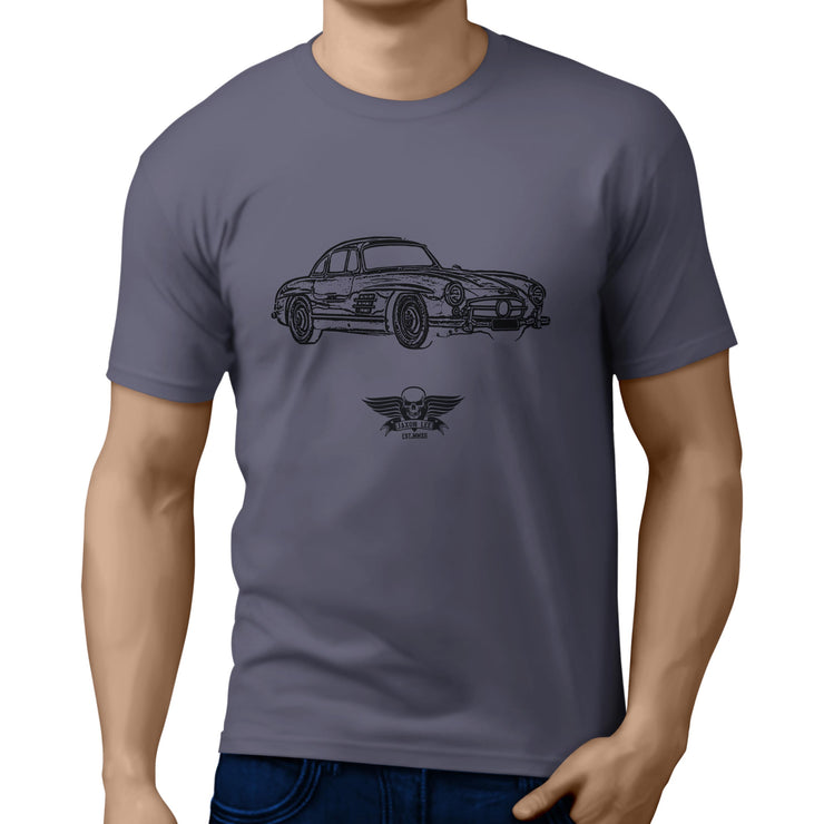 Jaxon Lee Illustration for a Mercedes Benz 300SL Gullwing fan T-shirt