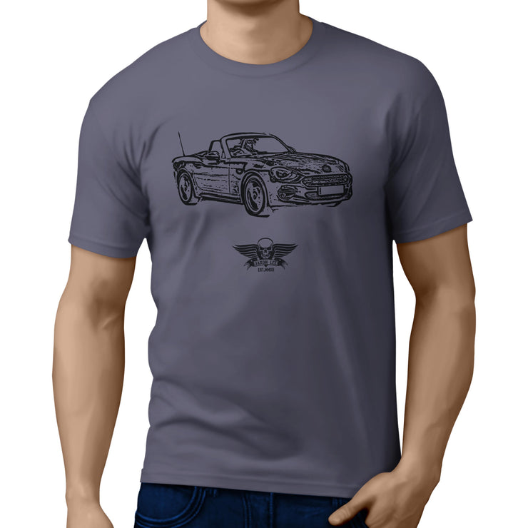 Jaxon Lee Illustration For A Fiat 124 Spider Motorcar Fan T-shirt